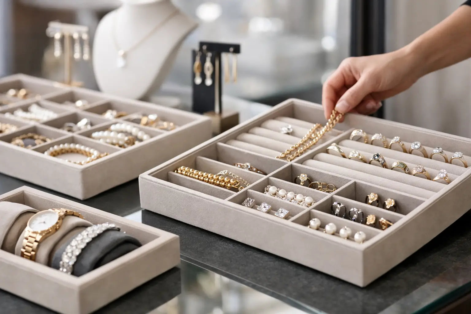 How to Organize Jewelry Trays for Better Sales