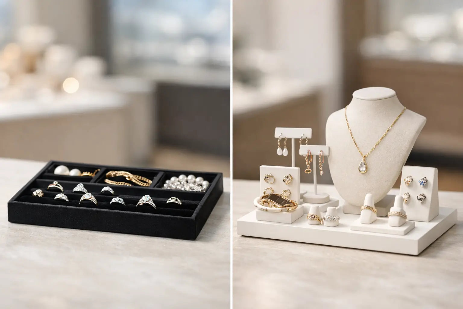 Jewelry Tray vs Display Stand for Retail Sales