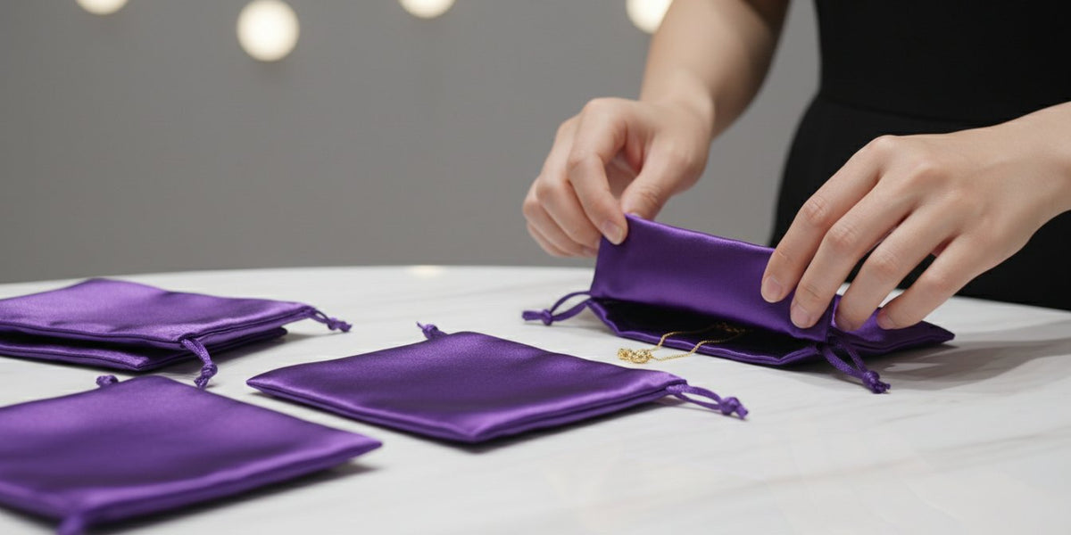 The Ultimate Guide to Satin Drawstring Pouches for Jewelry Branding in ...