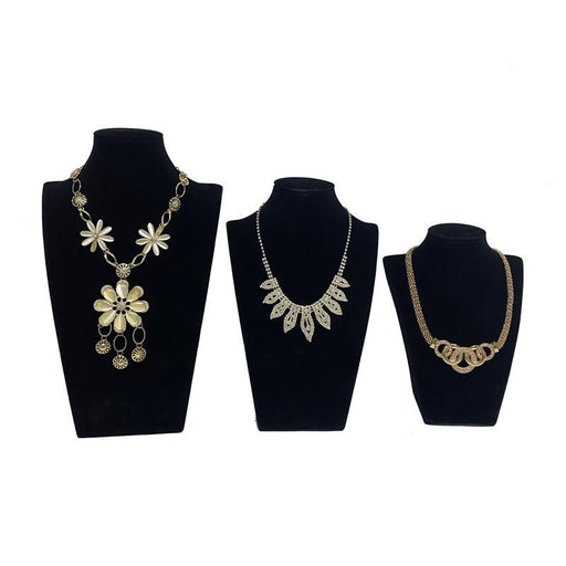 Velvet Noir Necklace Busts - Jewelry Packaging Mall