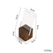 Transparent Acrylic Stud Earrings Display Stand (w/ wood base) - Jewelry Packaging Mall