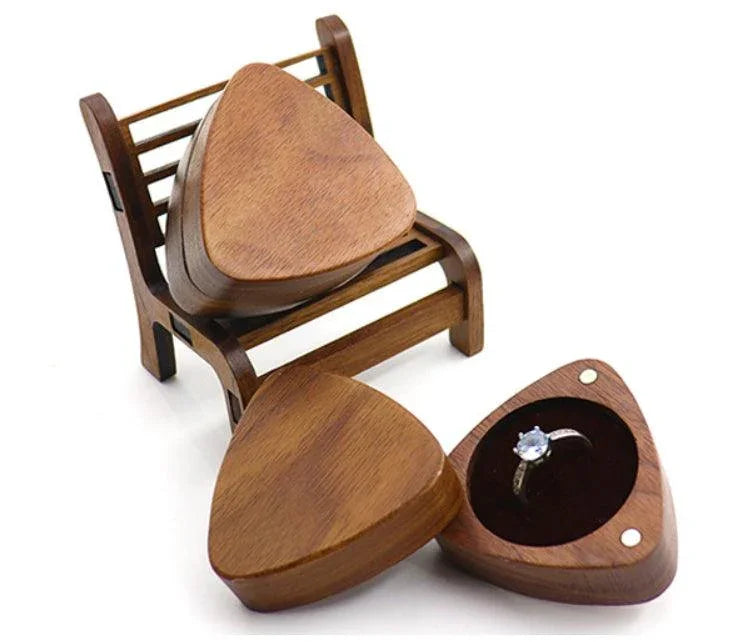 Angular Elegance Wooden Box — Jewelry Packaging Mall