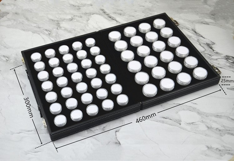 Clear Round Gemstone Display Case-JPM0300
