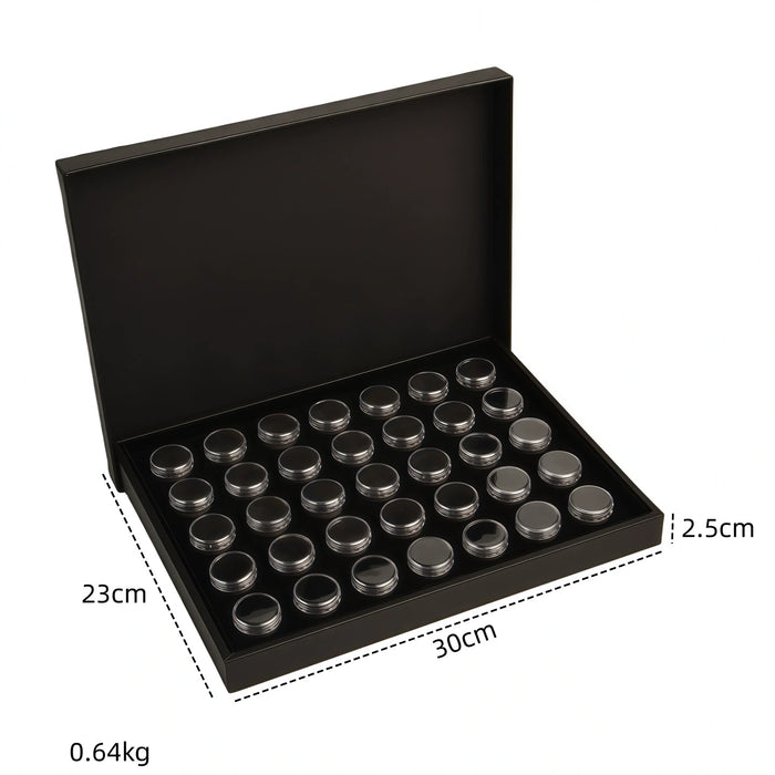 Clear Round Gemstone Showcase Tray-JPM0301
