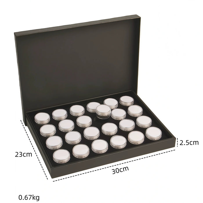 Clear Round Gemstone Showcase Tray-JPM0301