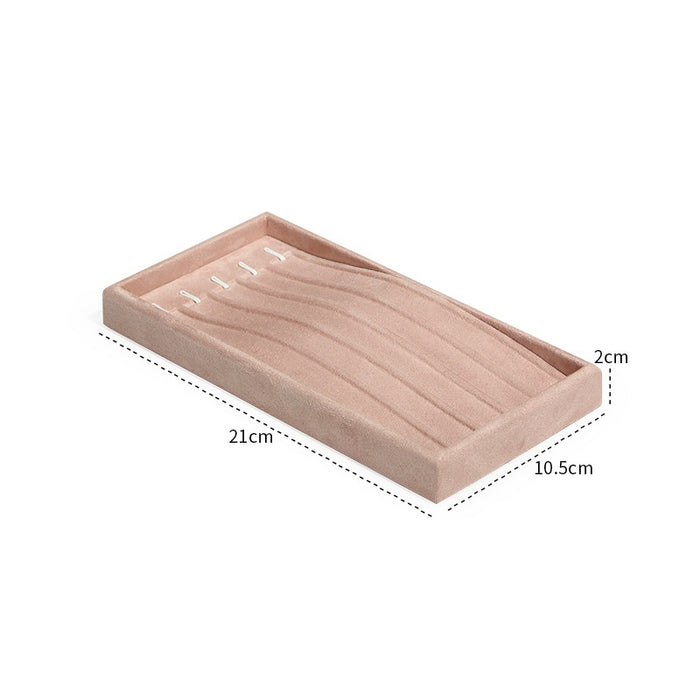 Metallic Pink Jewelry Showcase Tray