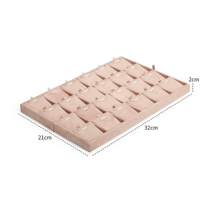 Metallic Pink Jewelry Showcase Tray