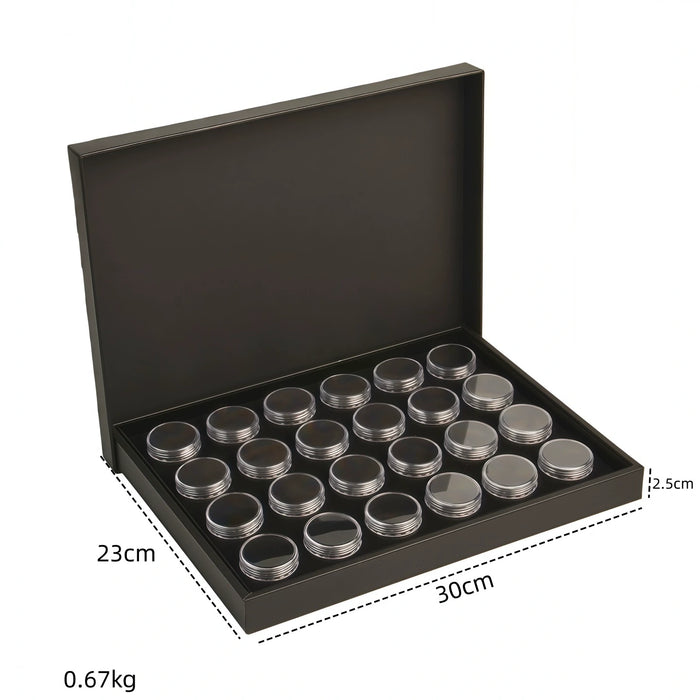Clear Round Gemstone Showcase Tray-JPM0301
