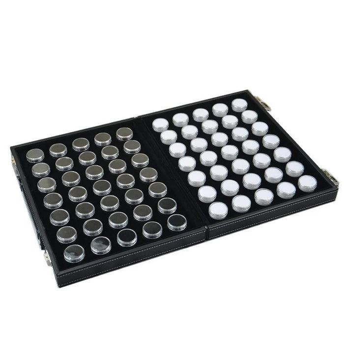 Clear Round Gemstone Display Case-JPM0300