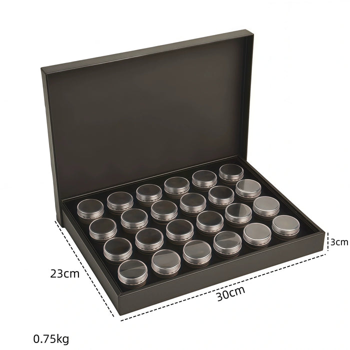 Clear Round Gemstone Showcase Tray-JPM0301