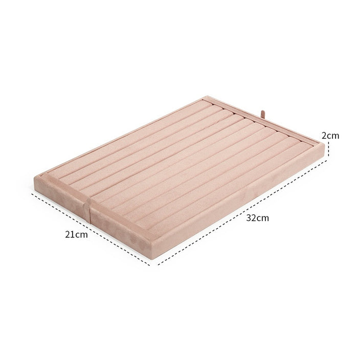 Metallic Pink Jewelry Showcase Tray