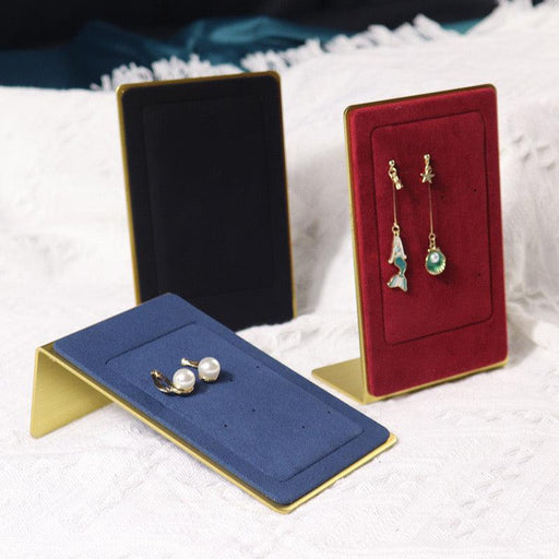 Microfiber Earrings Metal Stand (For 4 pairs dangle earrings) - Jewelry Packaging Mall