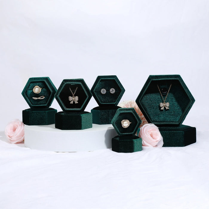 Hexagon Ring Velvet Box Collection-JPM0193