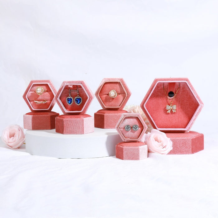 Hexagon Ring Velvet Box Collection-JPM0193