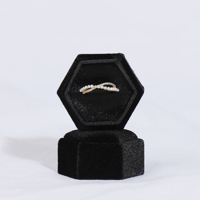 Hexagon Ring Velvet Box Collection-JPM0193