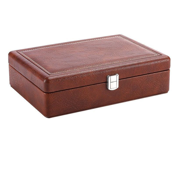 Sophisticated Leather Portable Storage Boxes