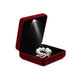 Velvet Brooch Memorial Pin Badge Box with LED - Jewelry Packaging Mall