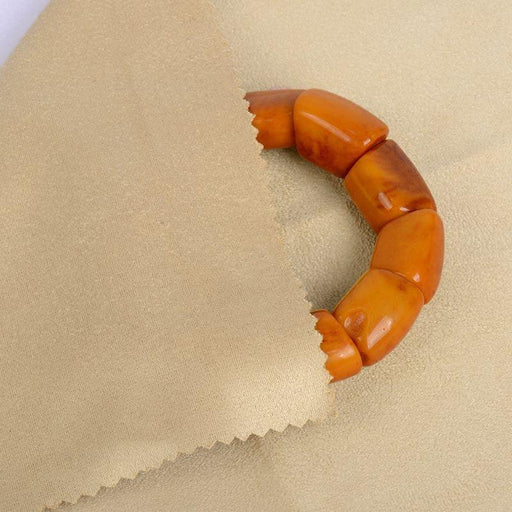 Deerskin Velvet Khaki Polishing Cloth 220x250 mm (8.8"x10") - Jewelry Packaging Mall