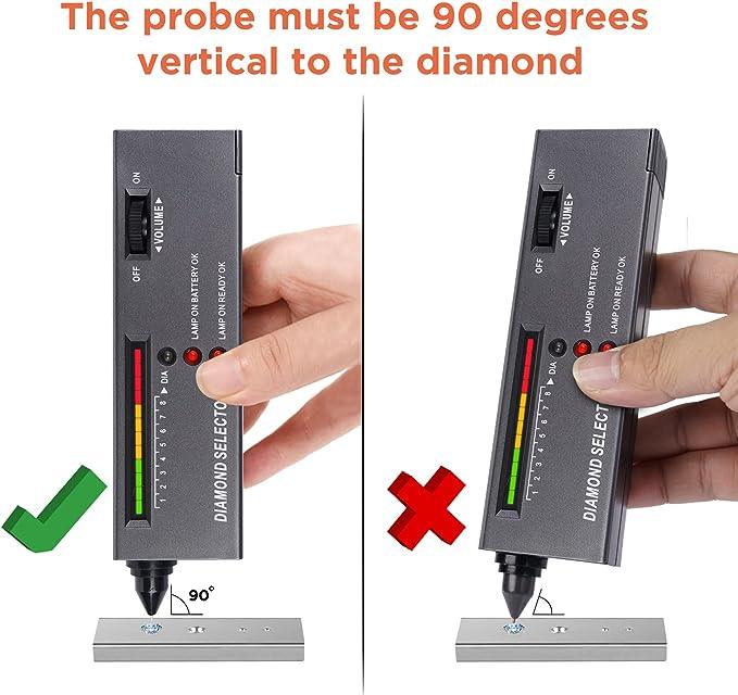 Diamond Tester Pen, High Accuracy Jewelry Diamond Teste Portable Electronic Diamond Tester Tool for Jewelry (without Battery) - Jewelry Packaging Mall