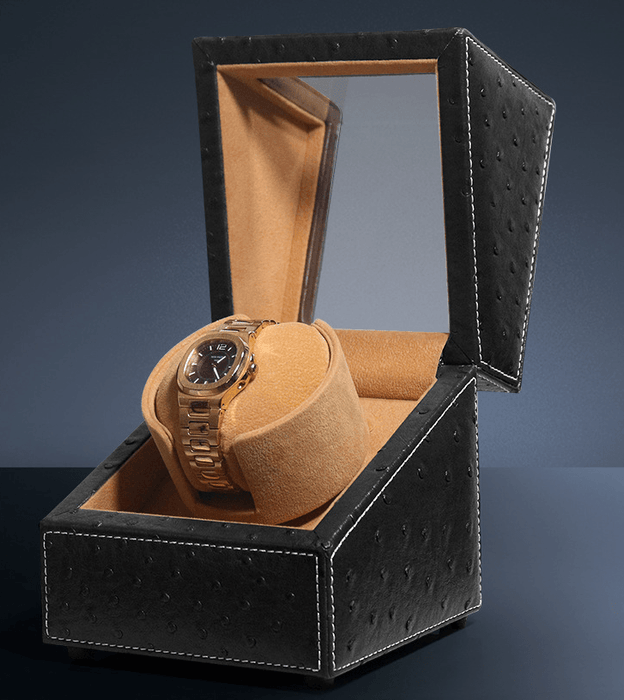 Luxury Leather Watch Winder Box - Jewelry Packaging Mall