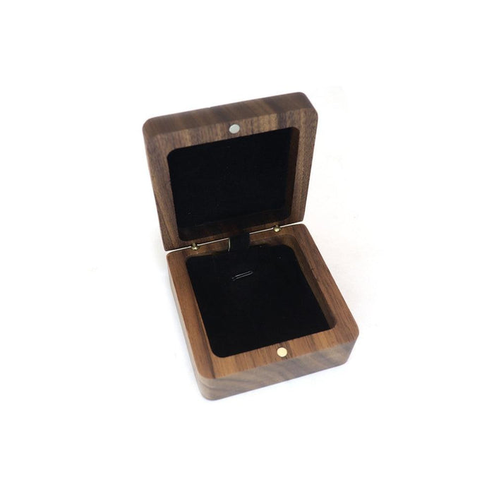 Natural Walnut Wooden Necklace Gift Box Pendant Storage Case Jewelry Display Box - Jewelry Packaging Mall