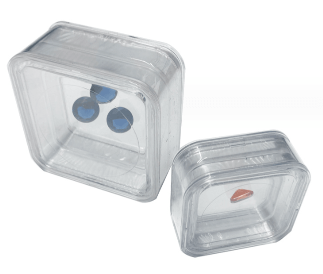 Round Corner Transparent Acrylic Gem Boxes ( 10 pcs Per Pack ) - Jewelry Packaging Mall