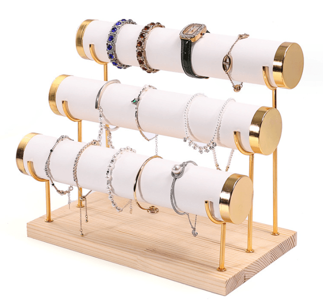 Triple Bars Bangle Display Stands - Jewelry Packaging Mall