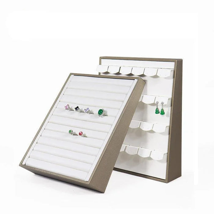 Strek Viewing Rack Vertical Brushed PU 100-Seat Viewing Tray-JPM0090 — Jewelry Packaging Mall