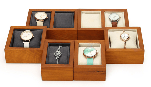 Wooden Frame Pillow Watch Display - Jewelry Packaging Mall