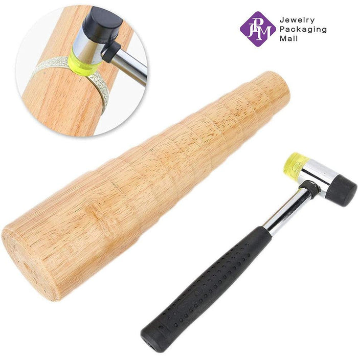 Jewelry Making Tool, Bracelet Making Stick Bangle Mandrel + Hammer Tool Set Tool for Jewelry Making - Jewelry Packaging Mall