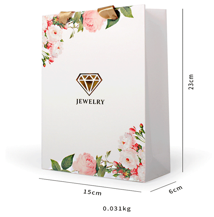 Simple "Jewelry" Shopping Bag - Jewelry Packaging Mall
