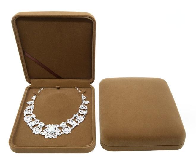 Premium Velvet Pearl Necklace Boxes - Jewelry Packaging Mall